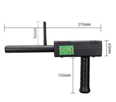 AKS PLUS Handhold Antenna Metal Gold Detector Scanner Dual Probe Depth 1000M